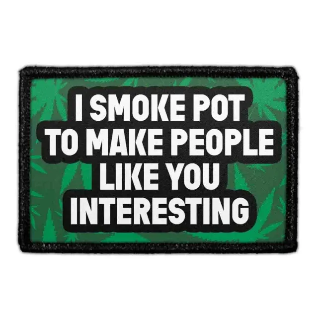 Pull Patch Smoke Pot Interesting patch med velcro 420
