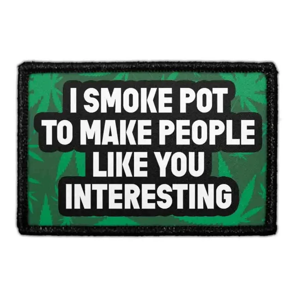 Pull Patch Smoke Pot Interesting patch med velcro 420