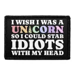 Pull Patch Unicorn Stab Idiots patch med velcro