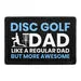 Pull Patch Disc Golf Dad patch velcro disc golf far