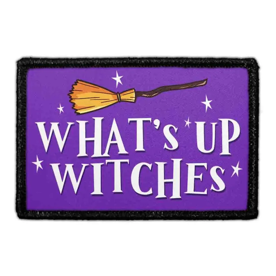 Pull Patch What's Up Witches patch velcro halloween