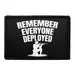 Pull Patch Remember Everyone Deployed patch med velcro 76x51