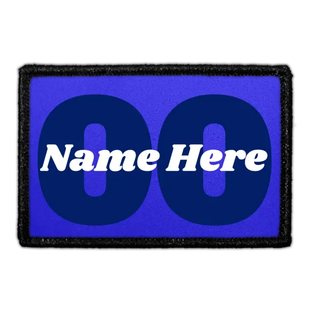 Pull Patch Custom Name Over Number patch med navn og nummer