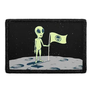 Pull Patch Alien On Moon patch med velcro rum-motiv