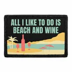 Pull Patch Beach And Wine patch 76x51 mm velcro