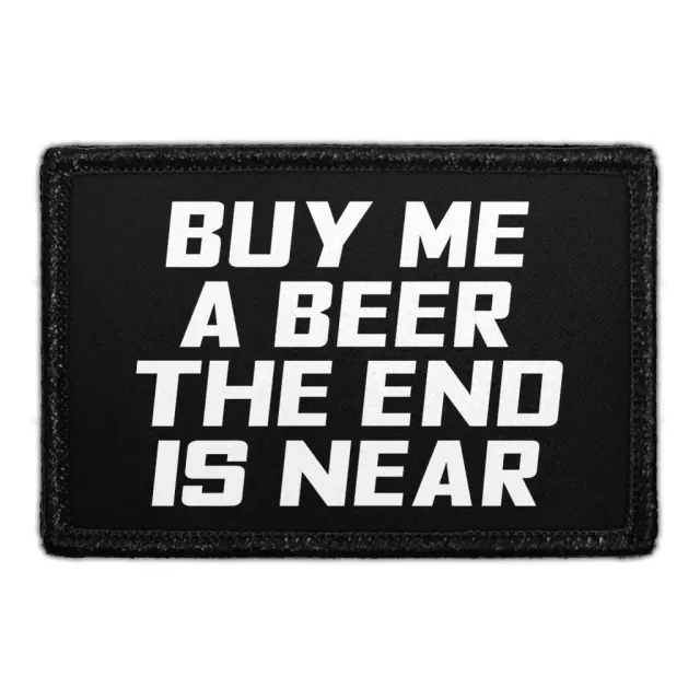 Pull Patch Buy Me Beer patch med velcro fest
