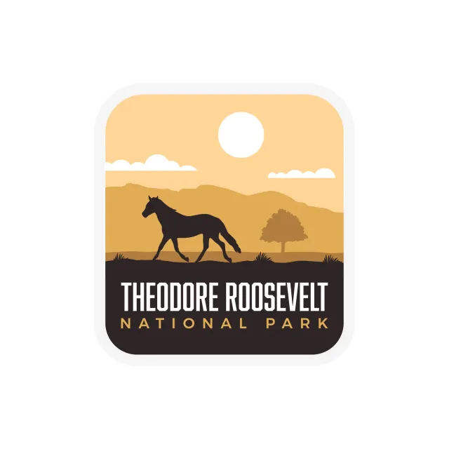 Vagabond Heart Theodore Roosevelt klistermærke mat