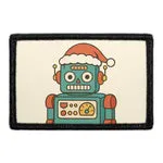 Pull Patch Toy Robot With Santa Hat patch velcro legemotiv