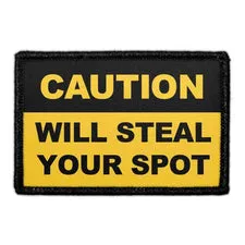 Pull Patch Caution Will Steal Spot patch velcro
