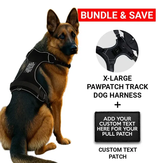 Pull Patch PawPatch Track Custom 4 Lines Text hundesele X-Large no-pull