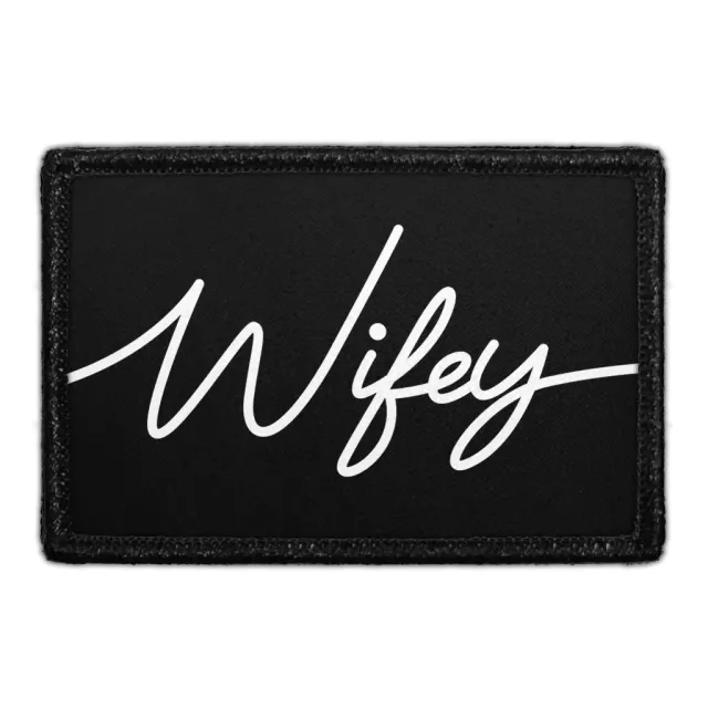 Pull Patch Wifey velcropatch 3x2 bryllup