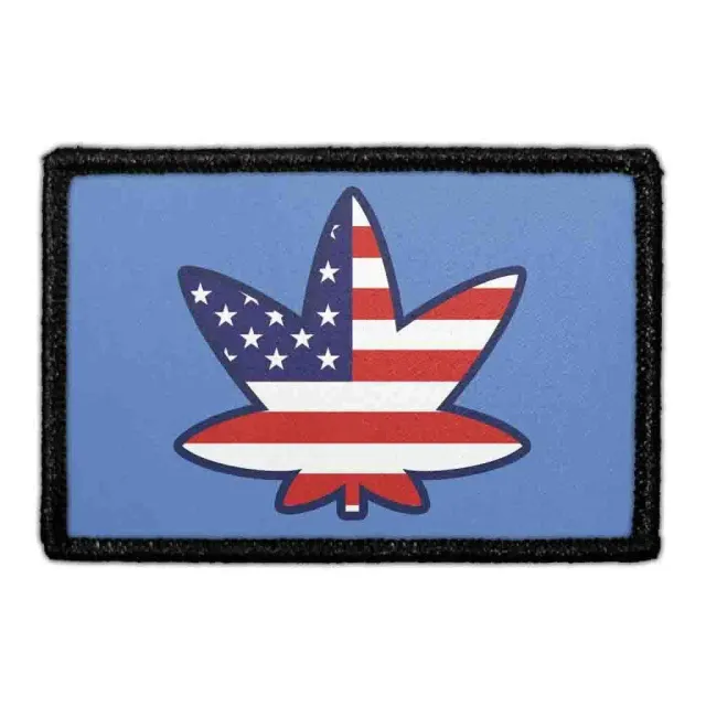 Pull Patch Marijuana US Flag patch med velcro