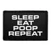 Pull Patch Sleep Eat Poop Repeat patch 76x51 mm sjov