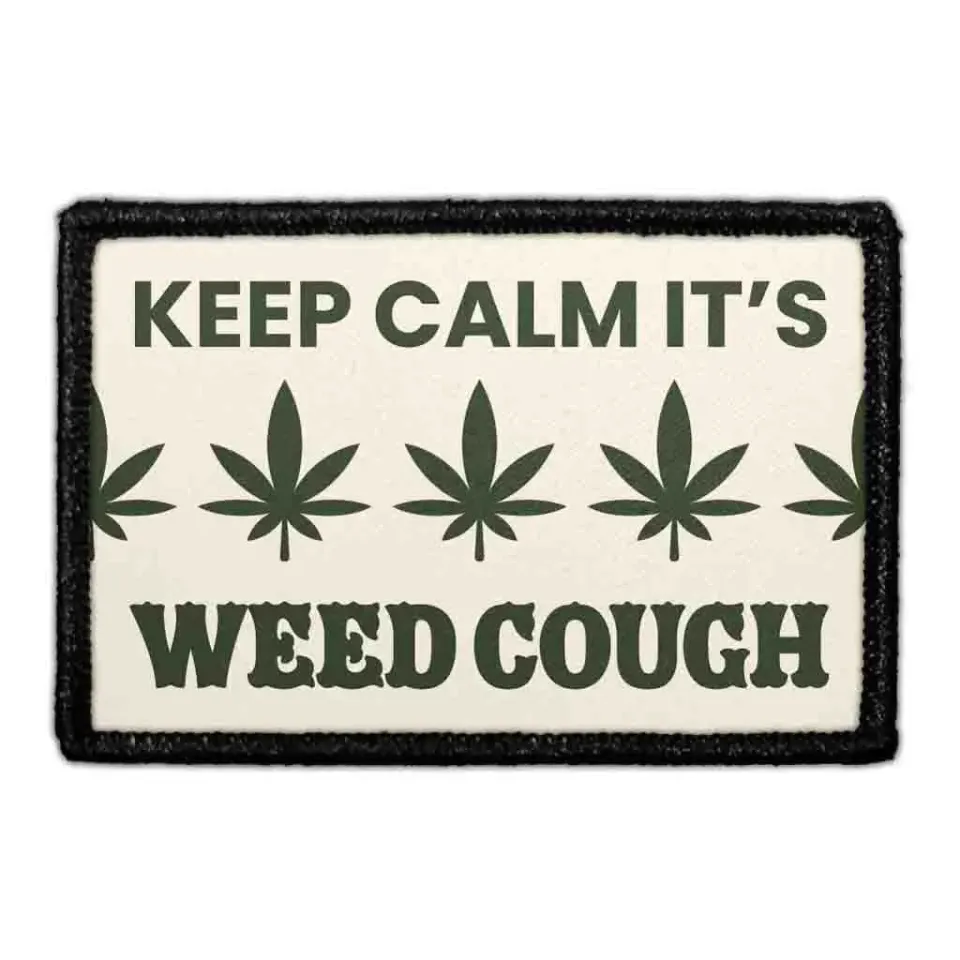 Pull Patch Keep Calm Its Weed Cough patch 1 stk
