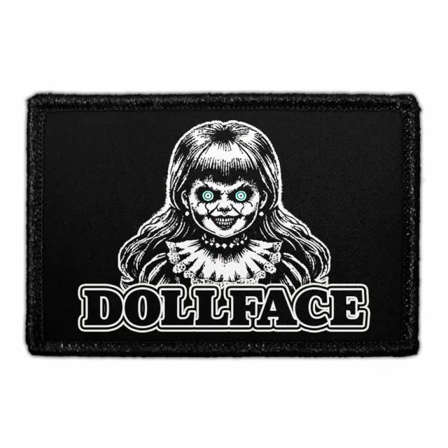 Pull Patch Dollface Creepy Doll patch med velcro