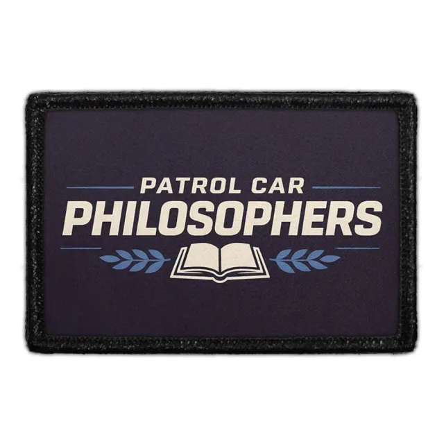 Pull Patch Patrol Car Philosophers patch 3x2 velcro politi