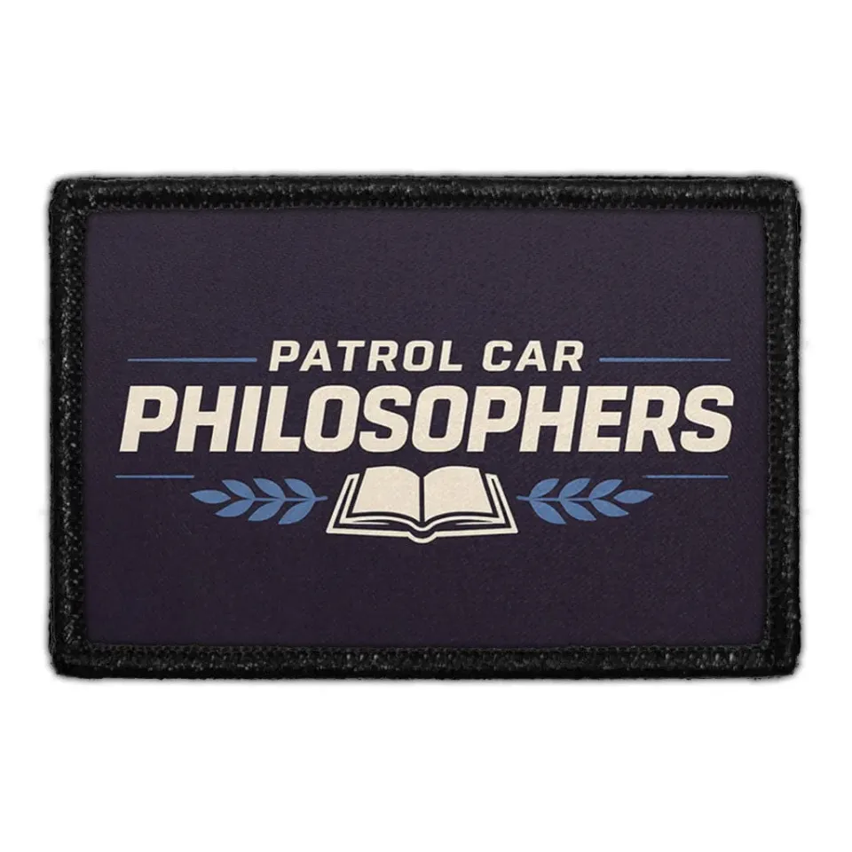 Pull Patch Patrol Car Philosophers patch 3x2 velcro politi