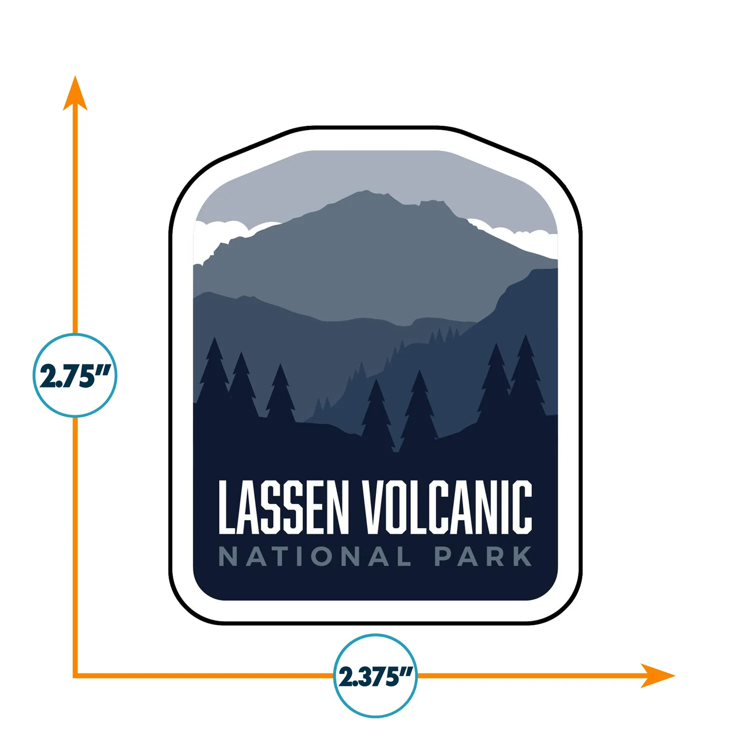 Vagabond Heart Lassen Volcanic klistermærke mat