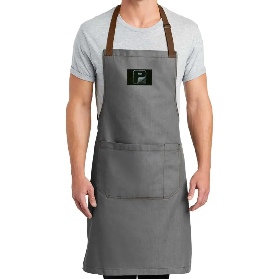 Pull Patch Craftsman Style forklæde ash grey BBQ