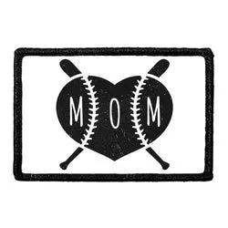 Pull Patch Baseball Mom patch med velcro 7,6 cm