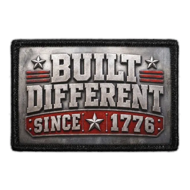 Pull Patch Built Different Since 1776 patch 3x2 velcro