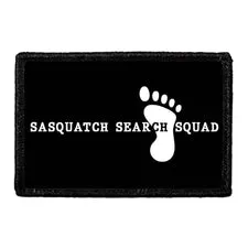 Pull Patch Sasquatch Search Squad patch med velcro tekst