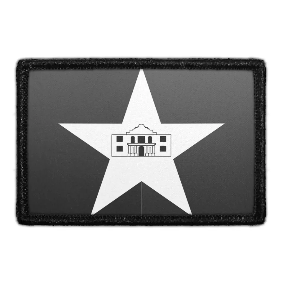 Pull Patch San Antonio Flag velcromærke sv 76x51