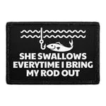 Pull Patch She Swallows Rod patch velcro fræk