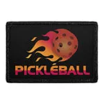 Pull Patch Pickleball Fire velcromærke – flamme