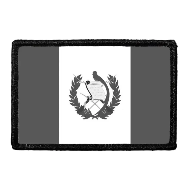 Pull Patch Guatemala Flag patch sort-hvid
