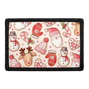 Pull Patch Xmas Wallpaper patch 7,6x5 cm velcro julemønster