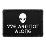 Pull Patch Alien Head We Are Not Alone velcromærke