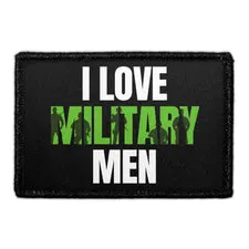 Pull Patch I Love Military Men patch med velcro