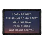 Pull Patch Walking Away patch med velcro – tekst 76 mm