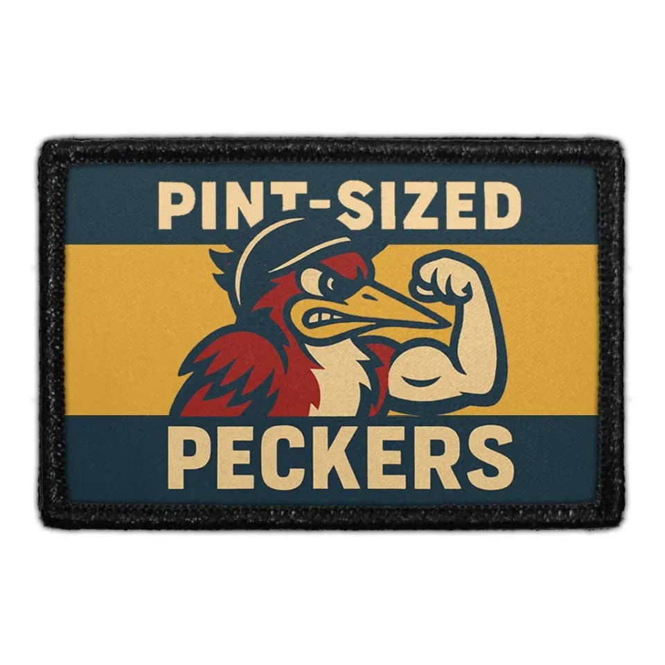 Pull Patch Pint-Sized Peckers patch 76x51 mm velcro