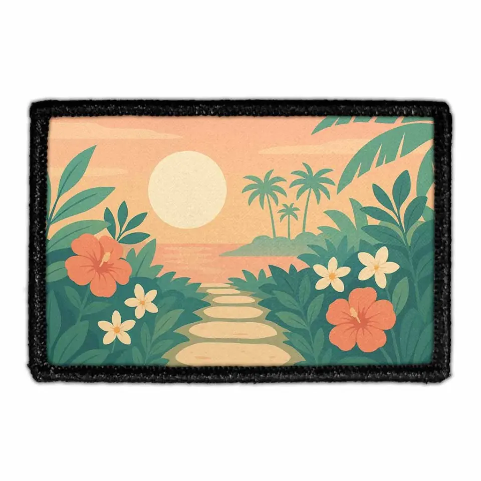 Pull Patch Hibiscus Horizon patch med velcro