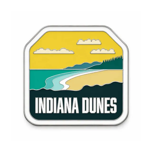 Vagabond Heart Indiana Dunes emaljepin hard emalje
