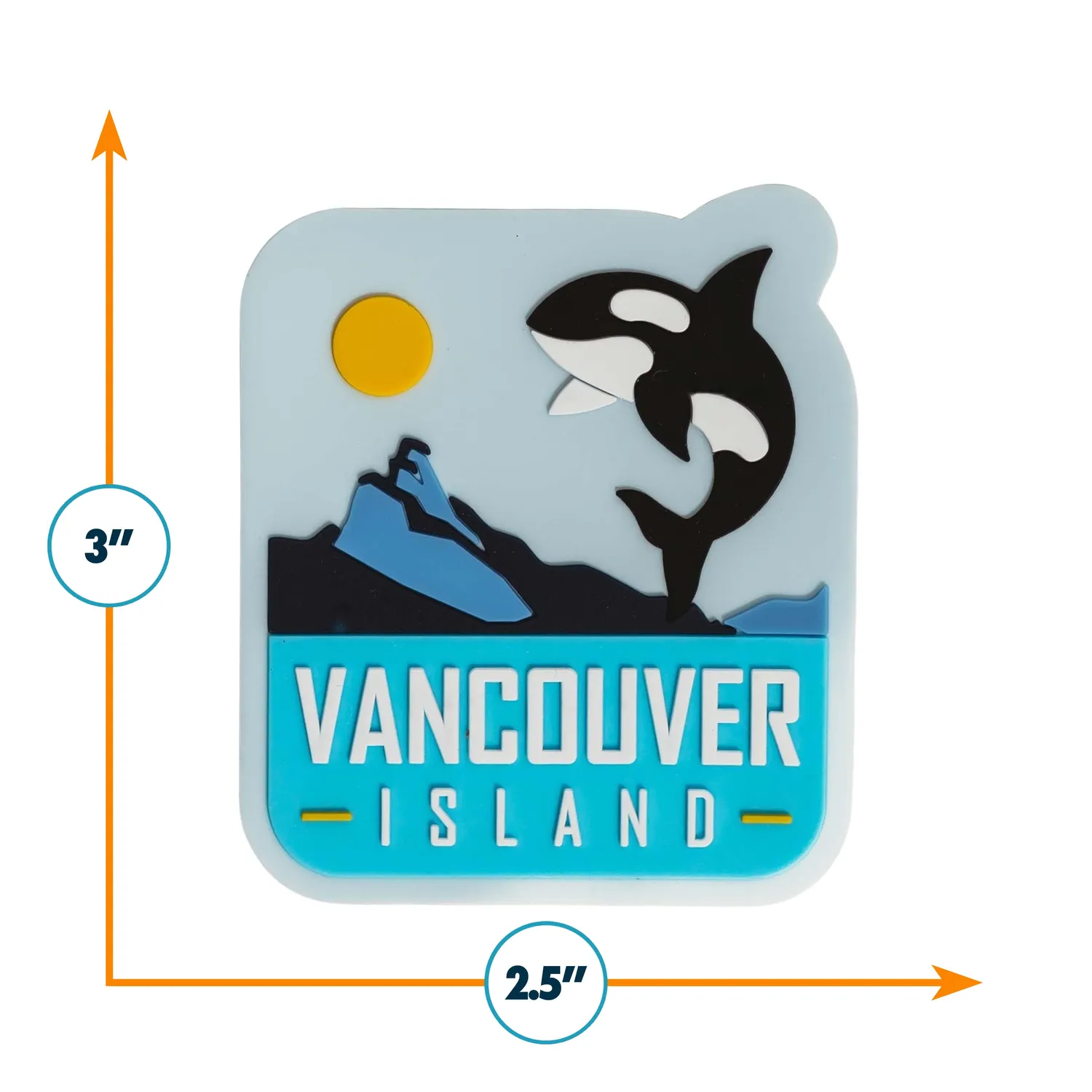 Vagabond Heart Vancouver Island kf8leskabsmagnet PVC