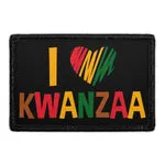 Pull Patch I Heart Kwanzaa patch 7,6x5 cm velcro