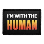 Pull Patch I’m With Human patch med velcro 7,6 cm