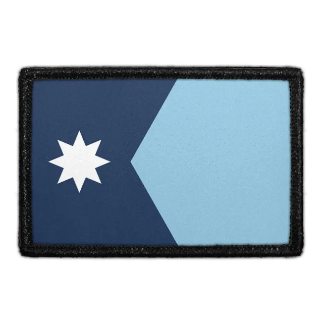Pull Patch Minnesota State Flag velcro patch farve
