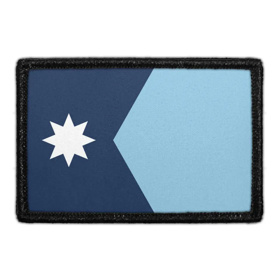 Pull Patch Minnesota State Flag velcro patch farve