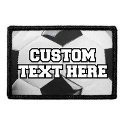 Pull Patch Custom Soccer patch 7,6x5 cm egen tekst