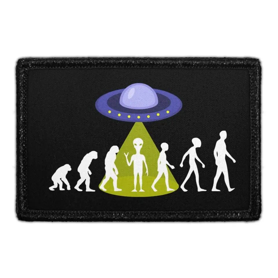 Pull Patch Alien Evolution of Man patch velcro