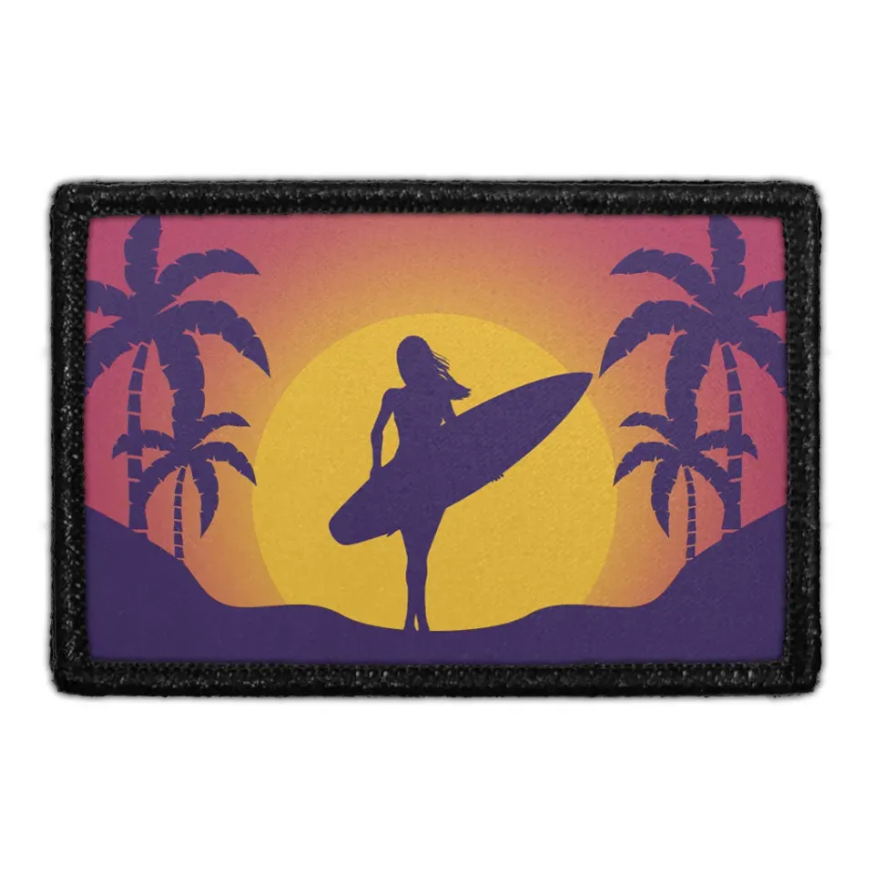 Pull Patch Surfer At Sunset Female patch velcro 76x51 mm