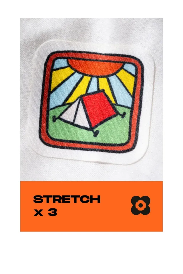 FabPatch Stretch Camp Kaisa Leka strygelapper 3 stk strækbare