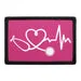 Pull Patch Healthcare Heartbeat Hot Pink patch med velcro