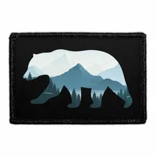 Pull Patch Bear Mountains patch velcro 76x51 mm