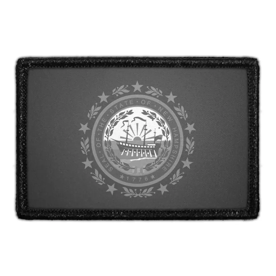 Pull Patch New Hampshire State Flag patch sort hvid