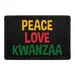 Pull Patch Peace Love Kwanzaa patch med velcro – jul
